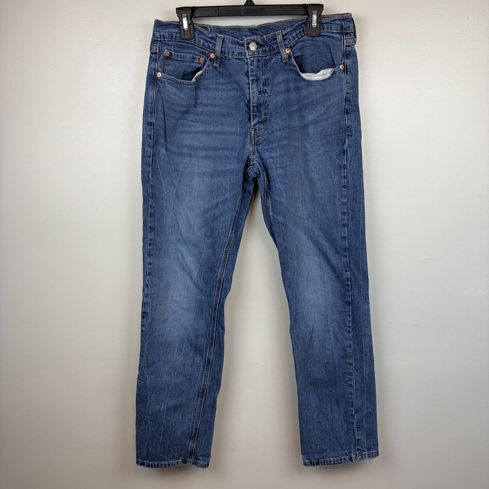 Levis 541 Jeans Mens‎ 33x32 Blue Athletic Taper Stretch Denim Pants Casual
